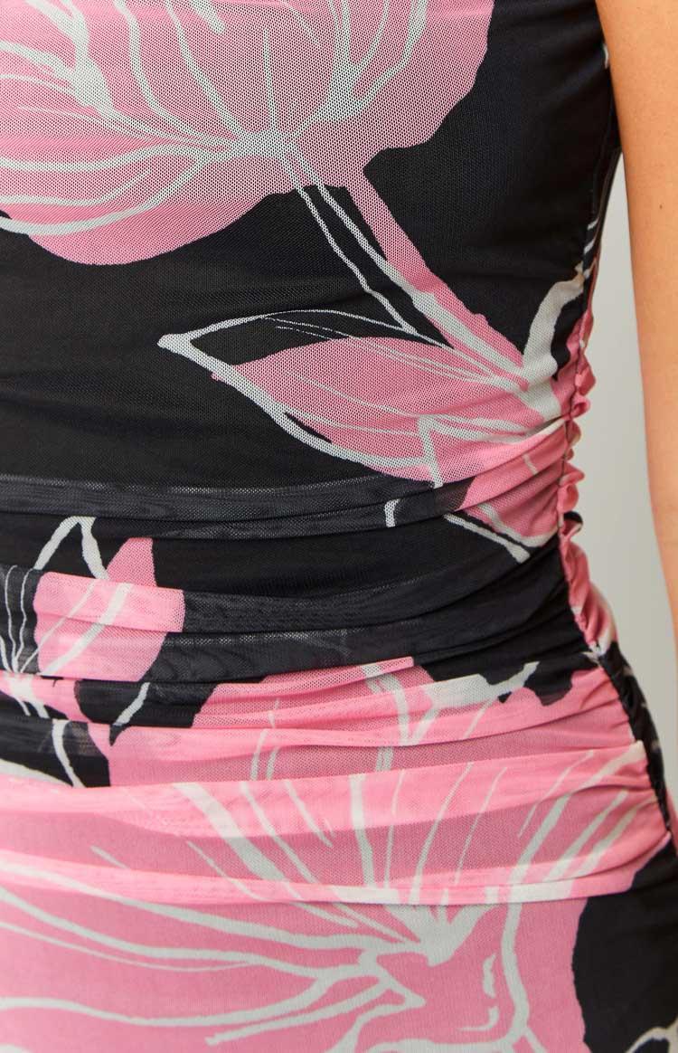 Imogen Black Print Maxi Dress Product Image