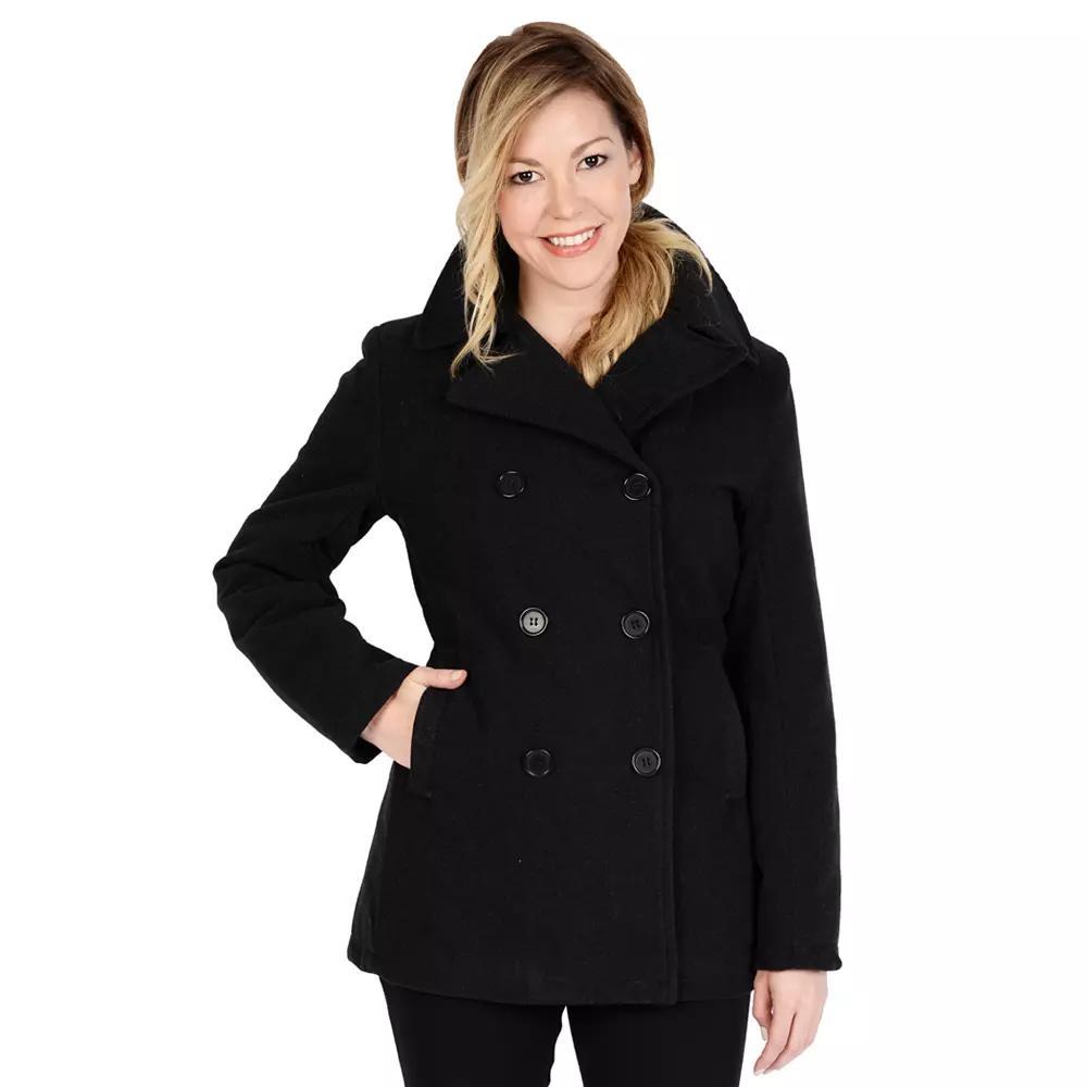 Women's Excelled Peacoat, Size: Small, Grey Product Image