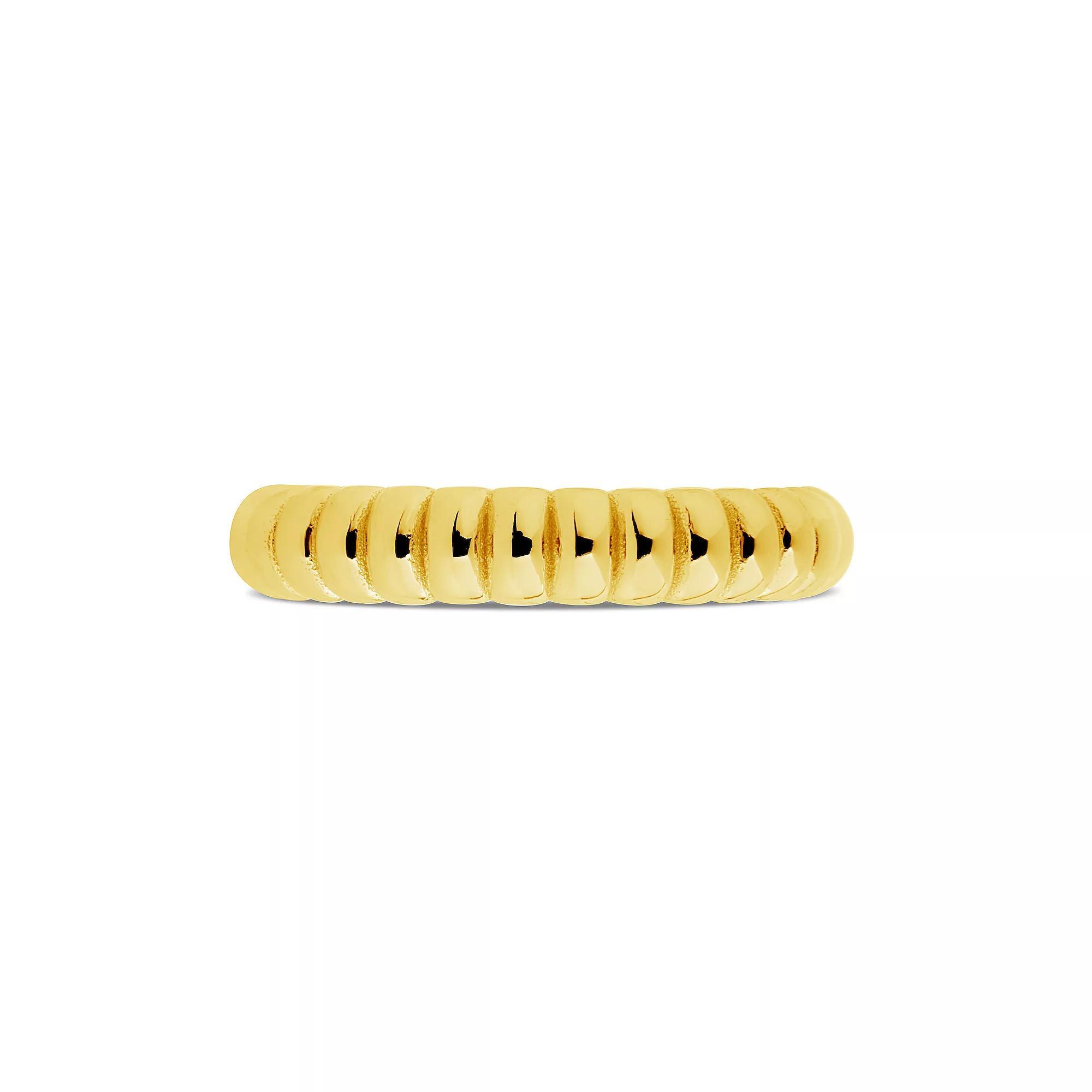 MC Collective Sterling Silver Bubble Band Ring, Women's, Size: 7, Gold Tone Product Image