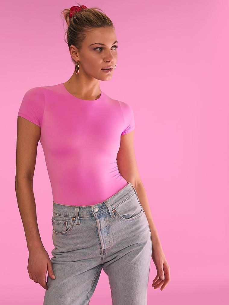BODYWEAR by Victoria with FeatherSoft™ Innovation Short-Sleeve Bodysuit Product Image