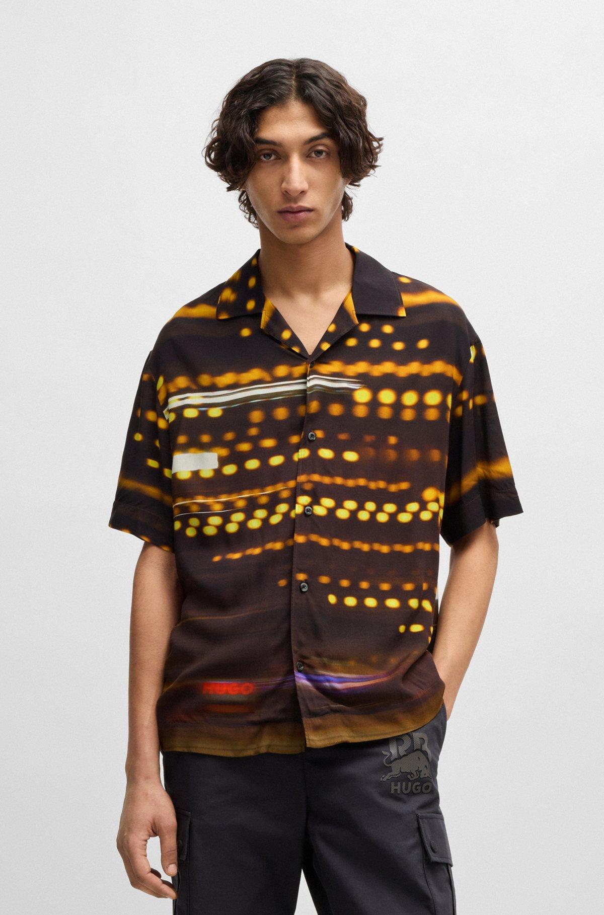 HUGO x RB oversize-fit shirt with racing print Product Image
