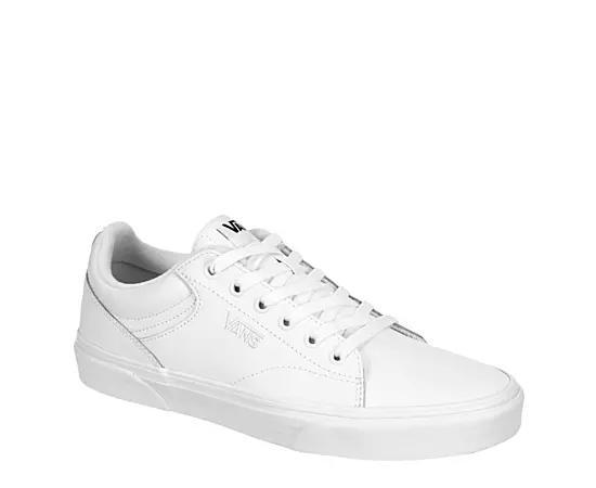 Vans® Seldan Men's Leather Shoes, Size: 12, White Product Image