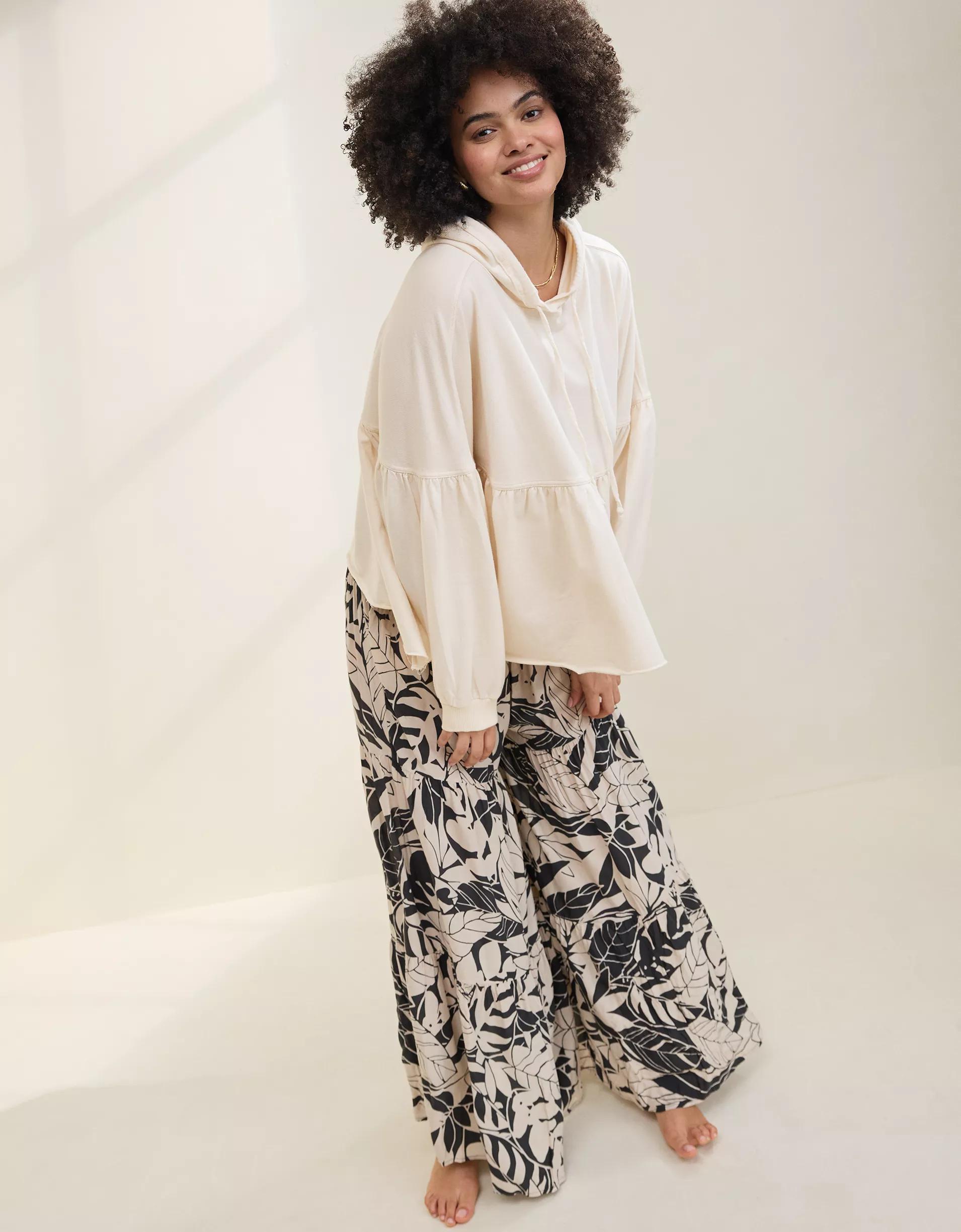Aerie Peplum Hoodie Product Image