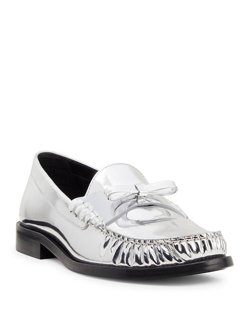 Stuart Weitzman Womens Lottie Bow Loafers Product Image