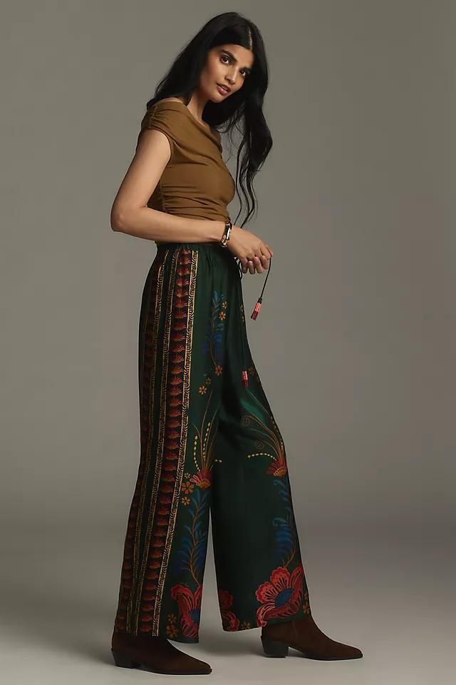 Farm Rio x Anthropologie Satin Drawstring Pants Product Image