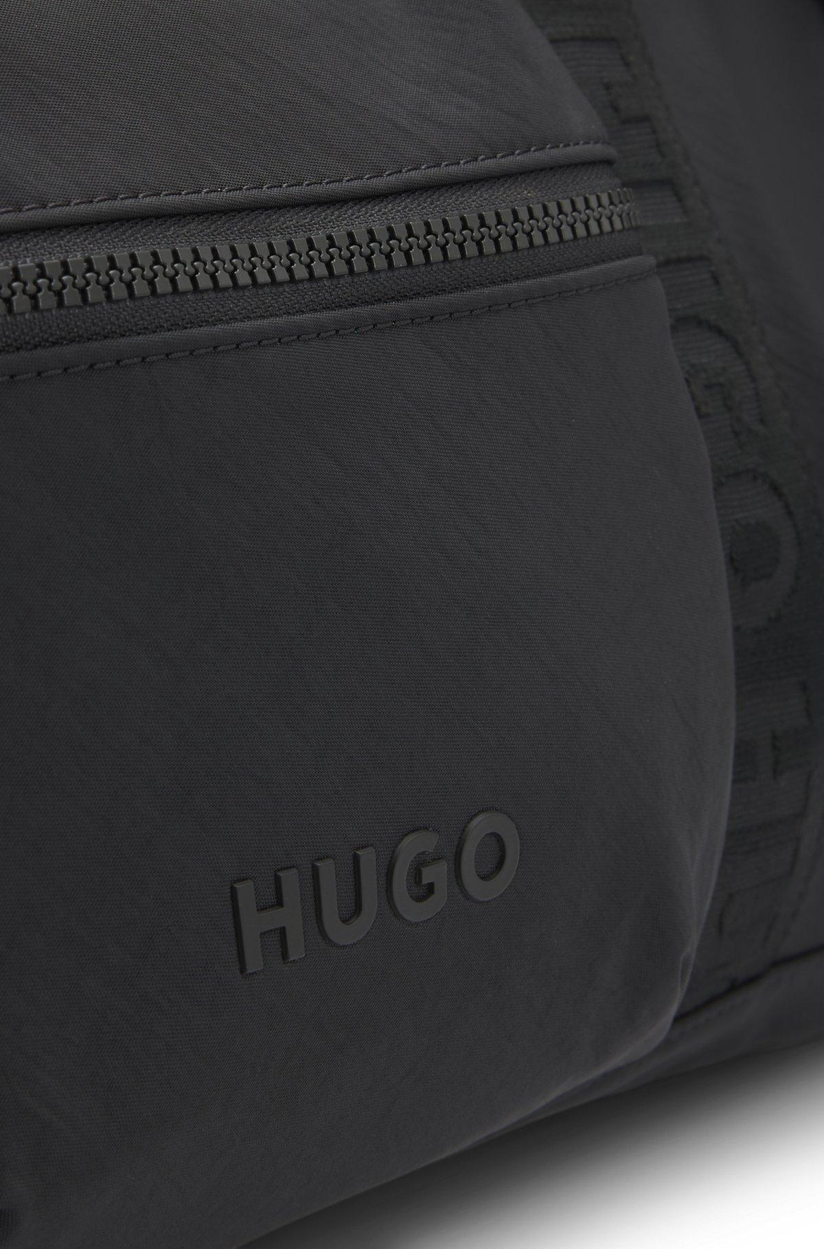 HUGO - Holdall with logo straps - Black Product Image