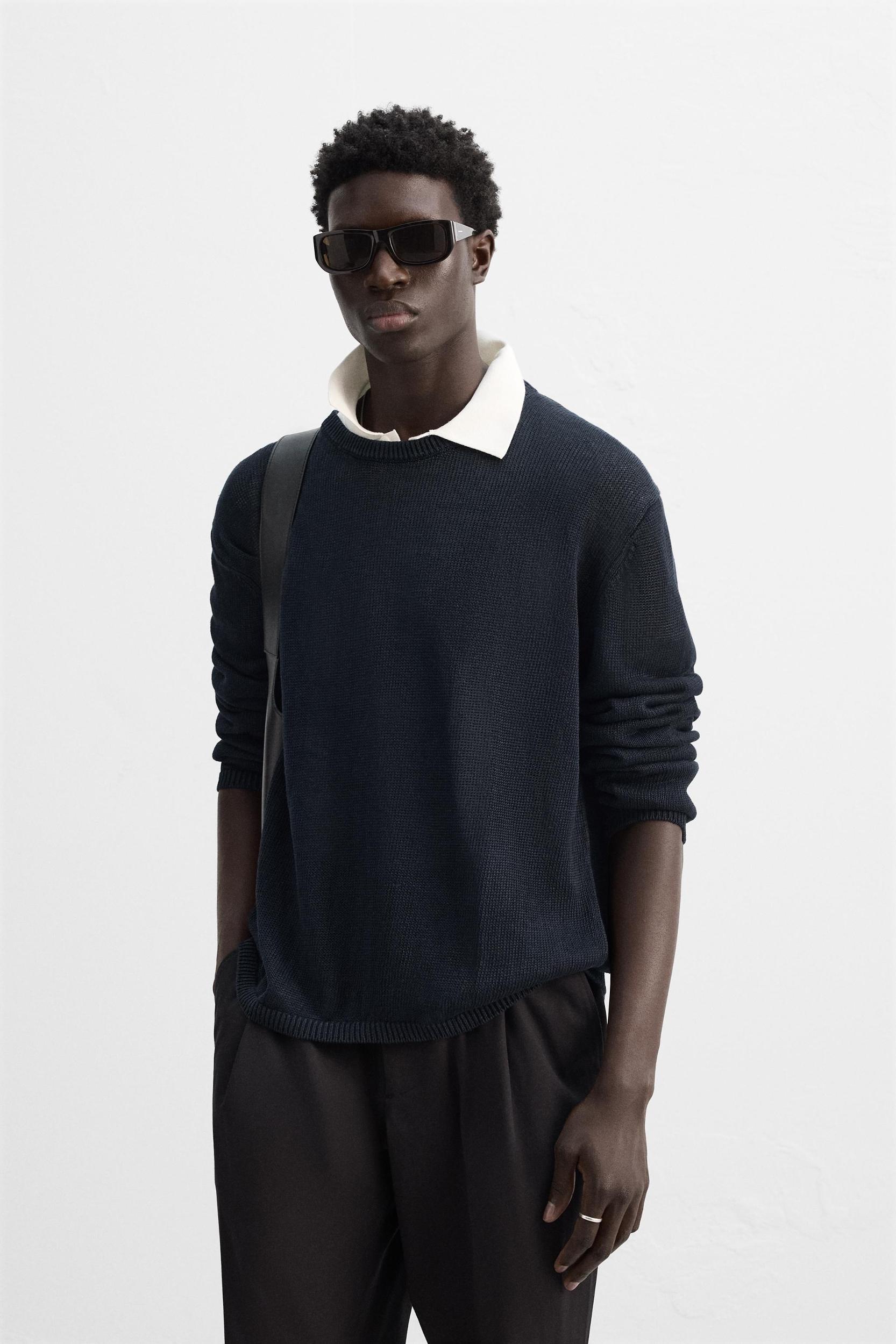 100% LINEN SWEATER Product Image