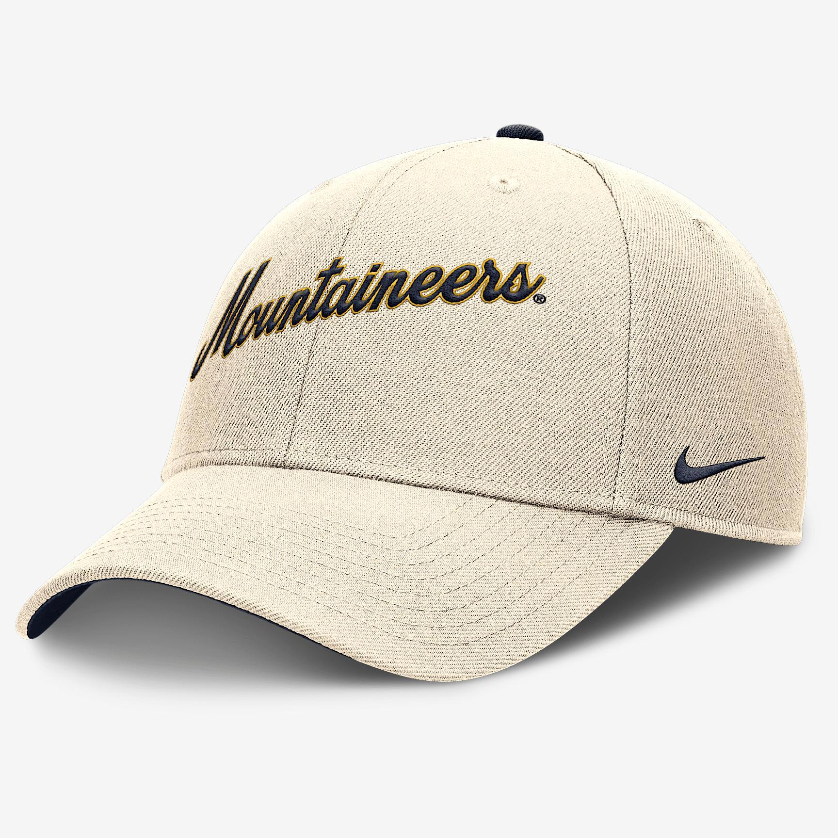 West Virginia Mountaineers Primetime Rise Nike Men's College Adjustable Hat Product Image