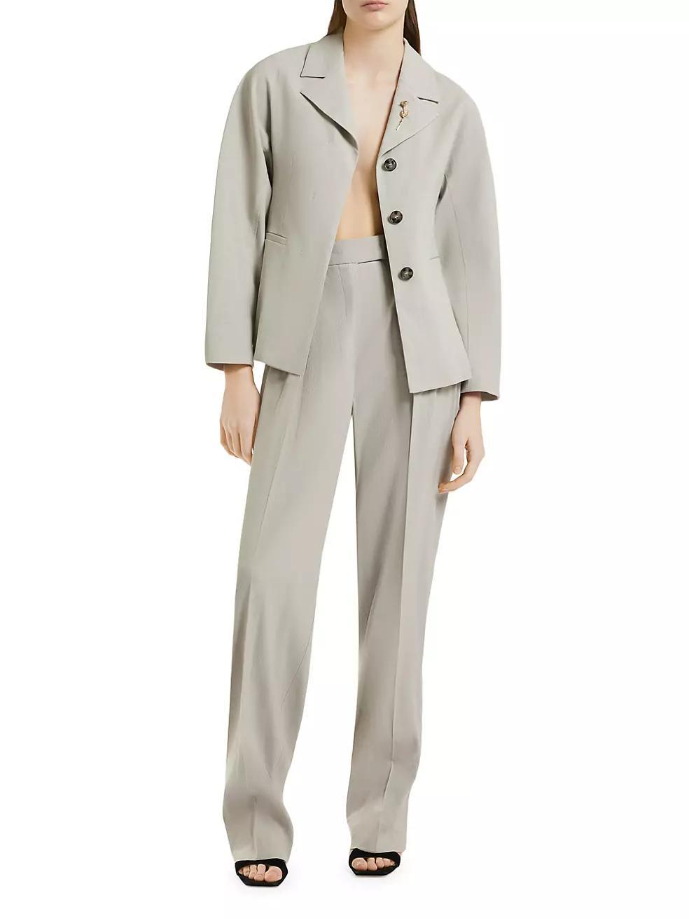 Emrata x Marella Portray Linen-Blend Trousers Product Image