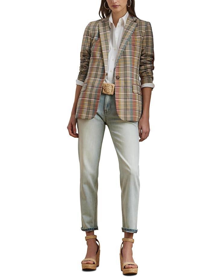 Linen-Blend Twill Blazer Product Image