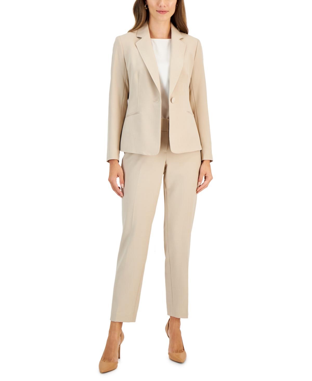 Le Suit Womens Crepe One-Button Pantsuit, Regular & Petite Sizes Product Image