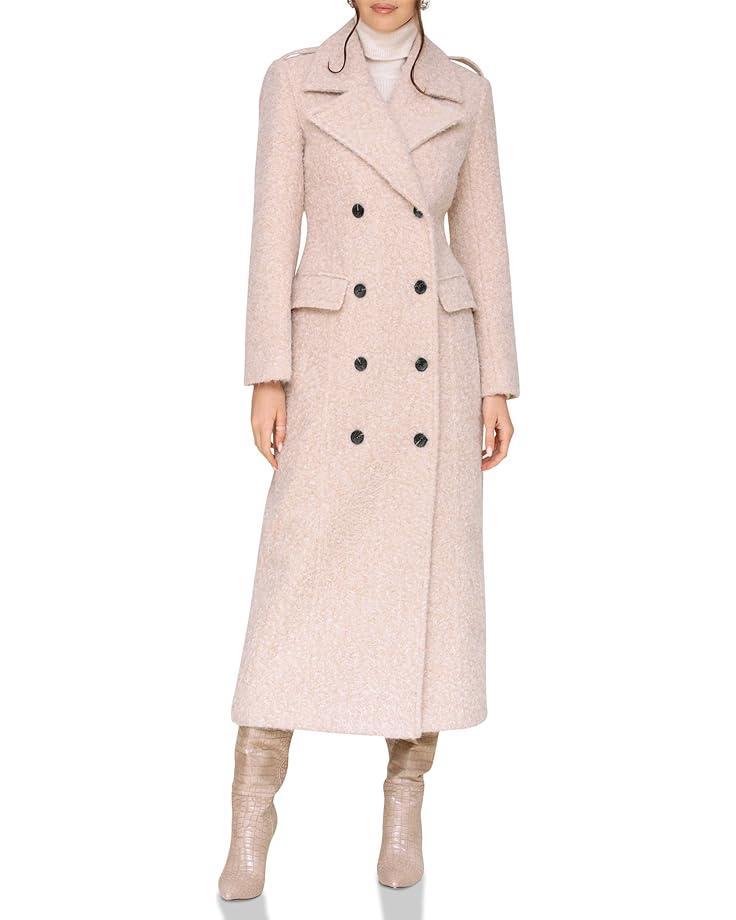 Women's Avec Les Filles Textured Double Breasted Maxi Coat Product Image
