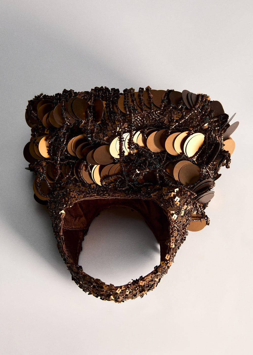 Beaded handbag - Women | MANGO USA Product Image