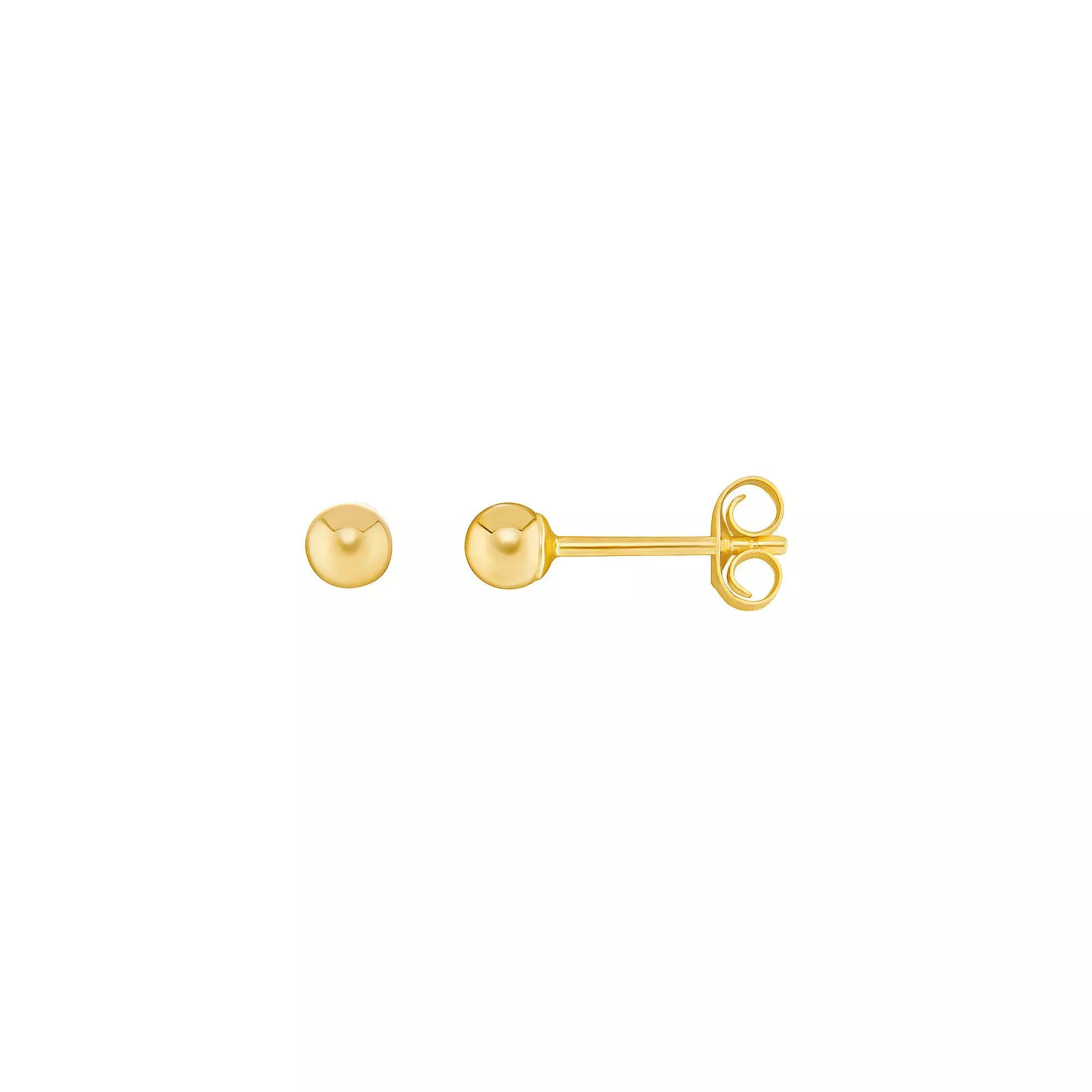 PRIMROSE 14k Gold Polished Ball Stud Earrings, Women's, Size: 6MM, Yellow Gold Tone Product Image