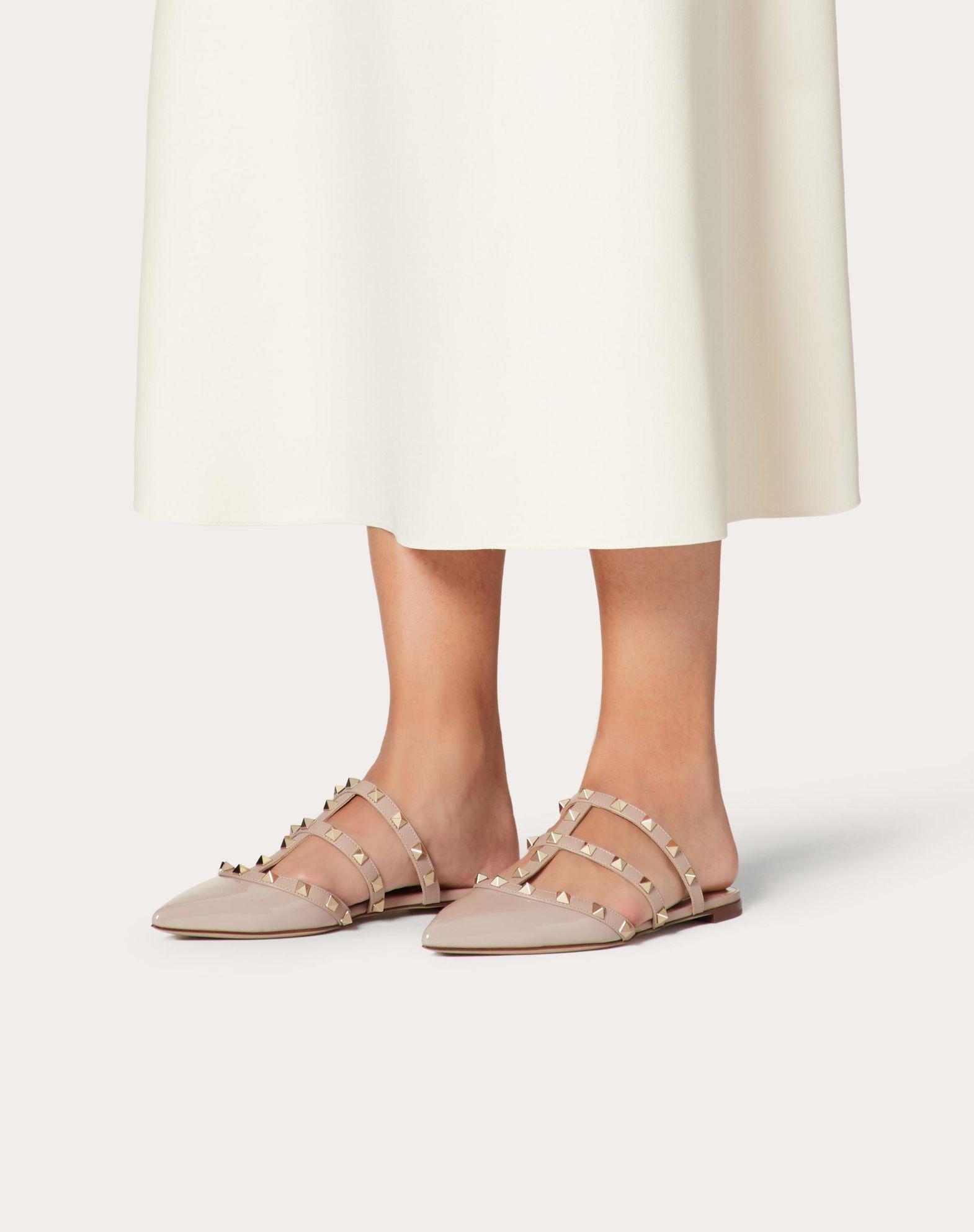 Rockstud Patent-Leather Mule  Product Image