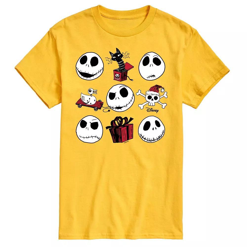 Disneys The Nightmare Before Christmas Jack Mens Grid Graphic Tee Product Image