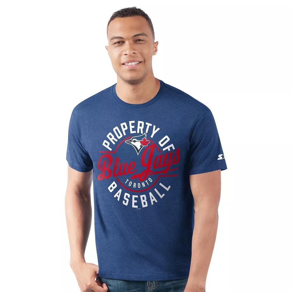 Men's Starter  Royal Toronto Blue Jays Prime Time Property Of T-Shirt, Size: Medium, Jay Blue Product Image