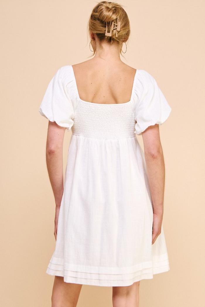 Pleat Det Babydoll Dress Product Image
