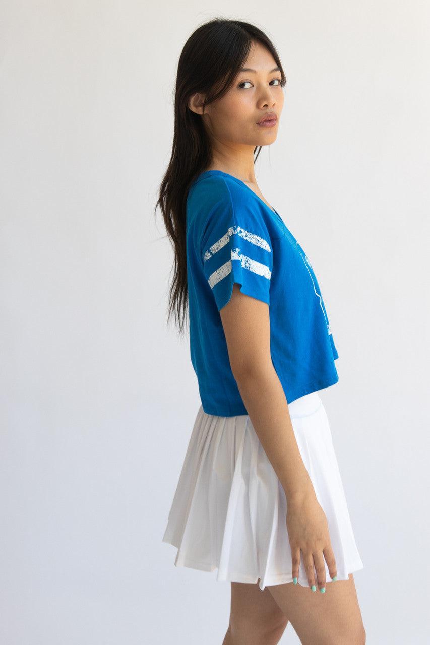Football Jersey Crop T-Shirt Product Image
