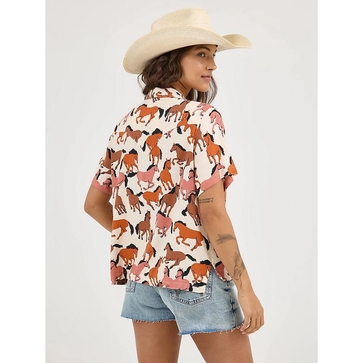 Women's Wrangler Retro® Cowgirl Camp Shirt | Women's TOPS | Wrangler® Product Image