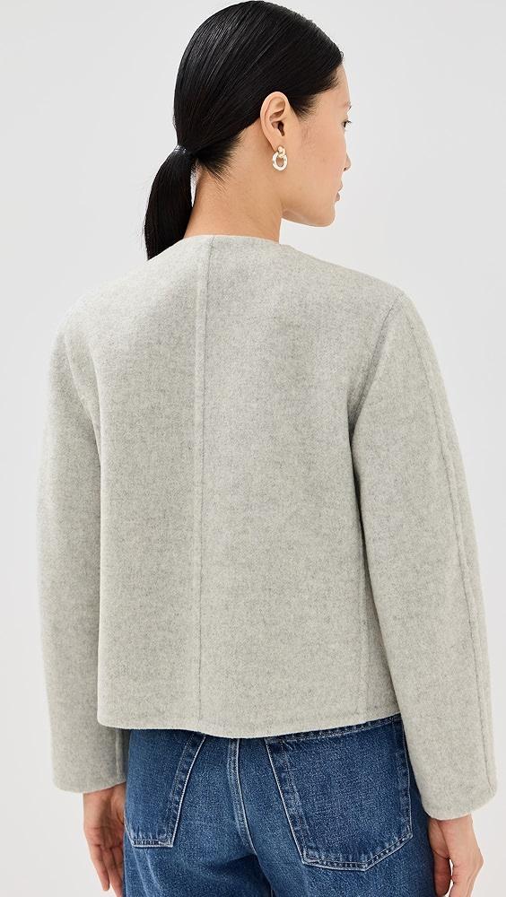 Vince Double Wool Collarless Jacket | Shopbop Product Image