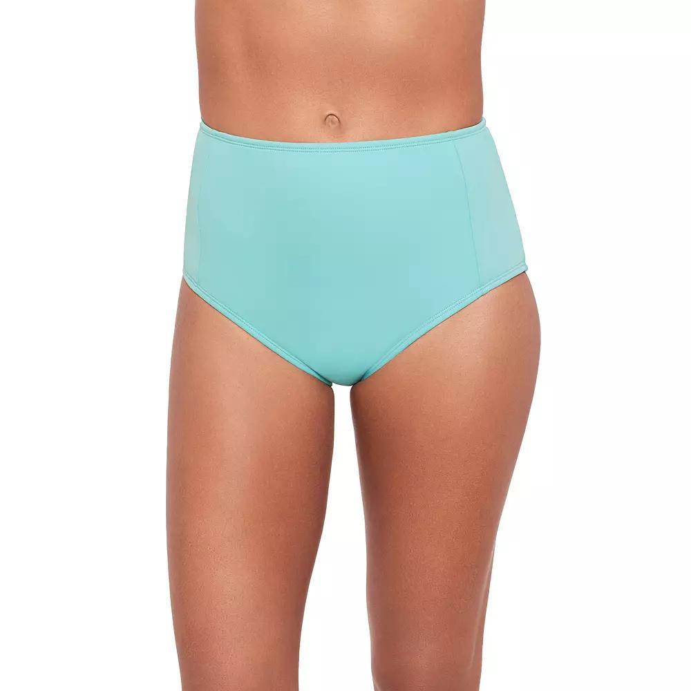 Women's Eco Beach High Waisted Swim Bottoms, Size: Small, Tidal Green Product Image