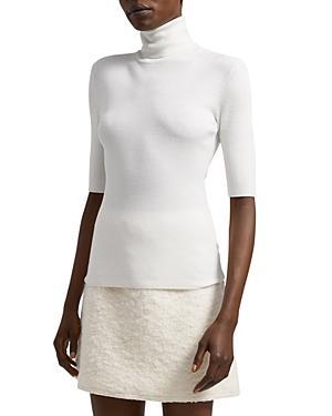 Womens Wool Turtleneck Sweater Product Image