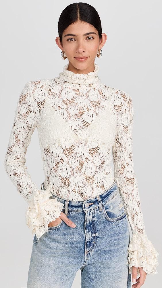 MSGM Lace Blouse | Shopbop Product Image