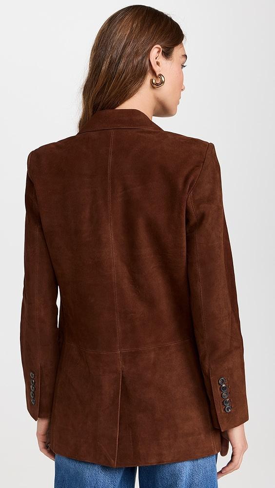Madewell The Kline Blazer Suede | Shopbop Product Image