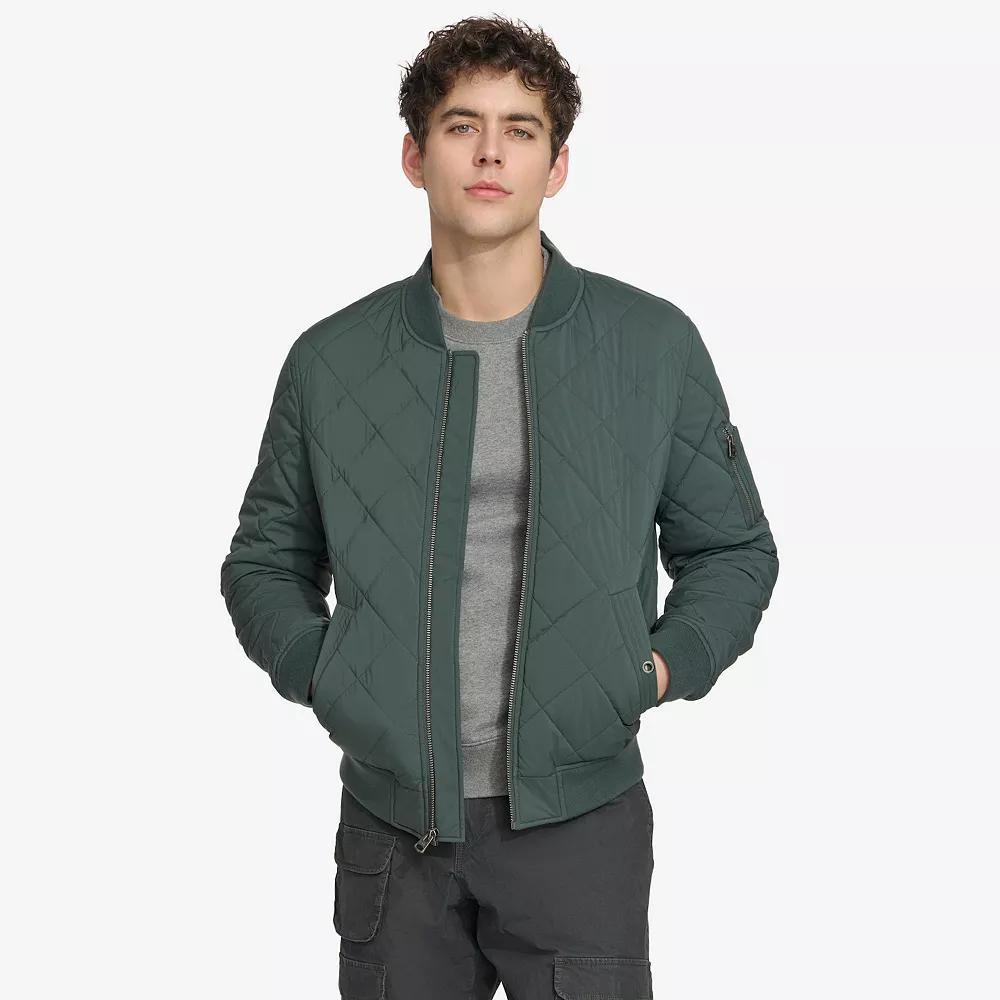 Mens Levis Diamond Quilted Bomber Jacket Brown Brown Product Image