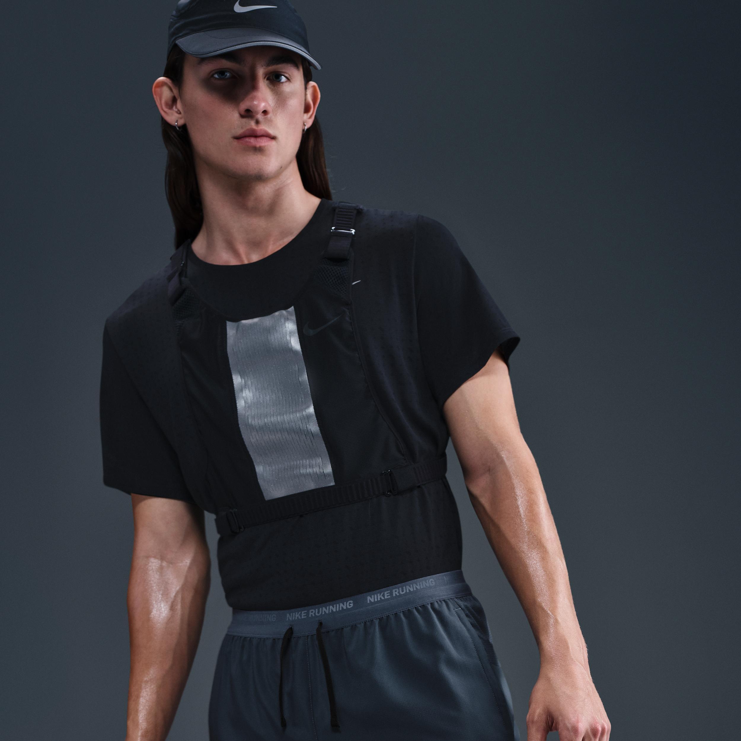 Nike Mens Dri-FIT Stride 2-in-1 5 Running Shorts in THUNBL/THUNBL/BLACK Product Image