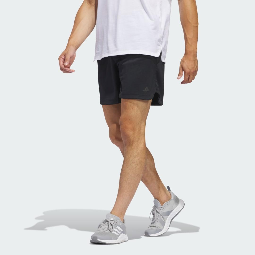 adidas Axis Knit Training Shorts Black M 5 Mens Product Image