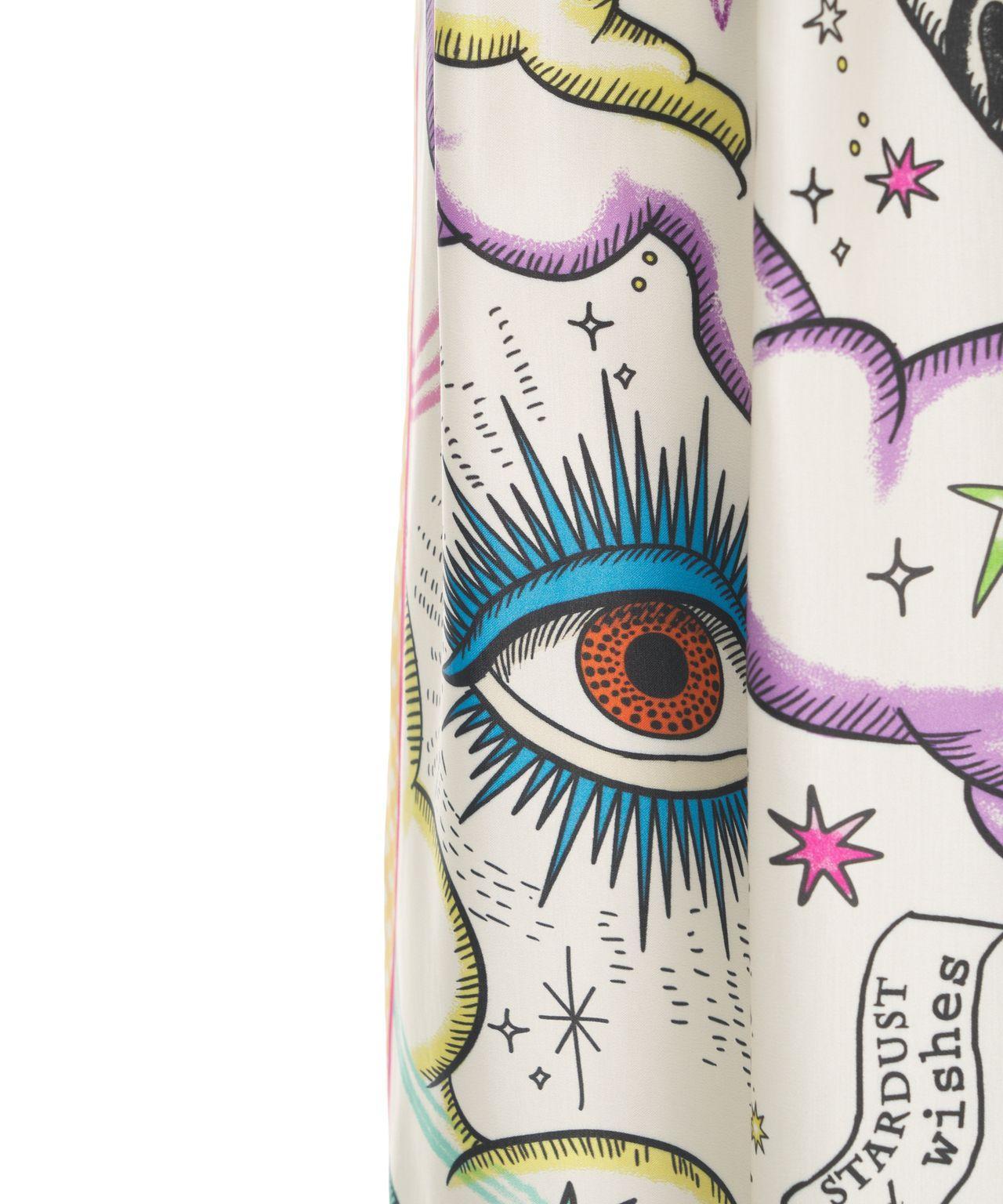 Satin skirt with print Product Image