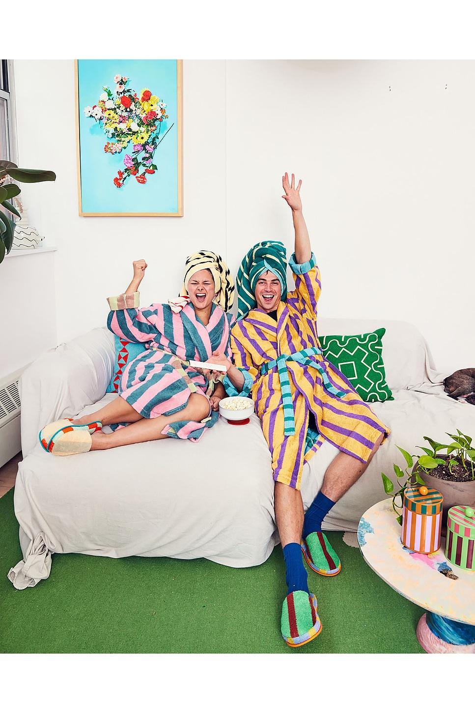 Stripe Bathrobe Dusen Dusen Product Image