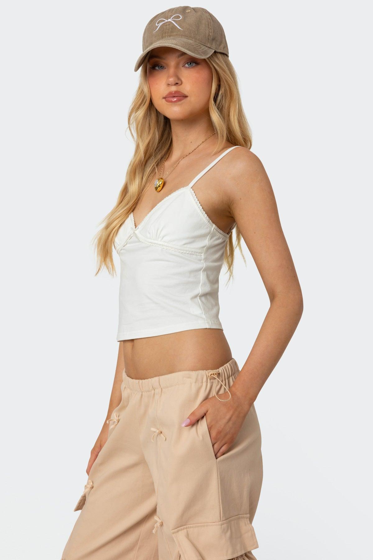 Bow Trim Cargo Parachute Pants Product Image