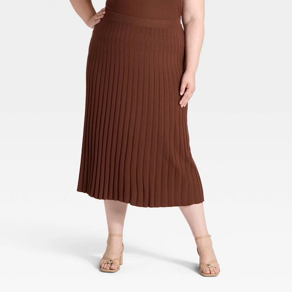 Women's Ribbed Mini Sweater Skirt - A New Day™ Product Image
