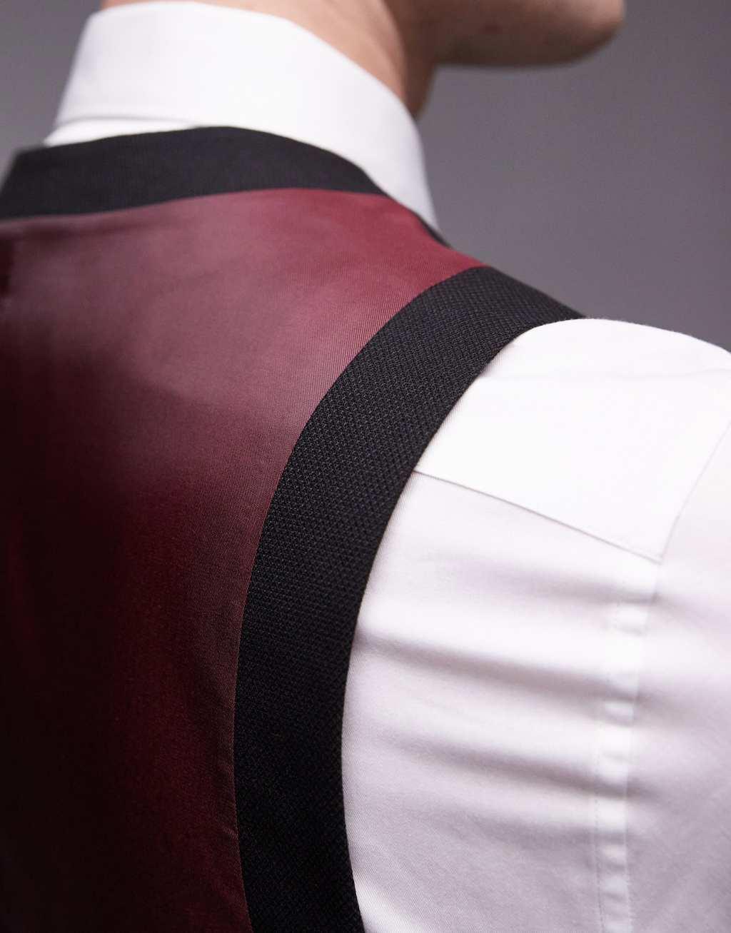 Topman textured suit vest Product Image