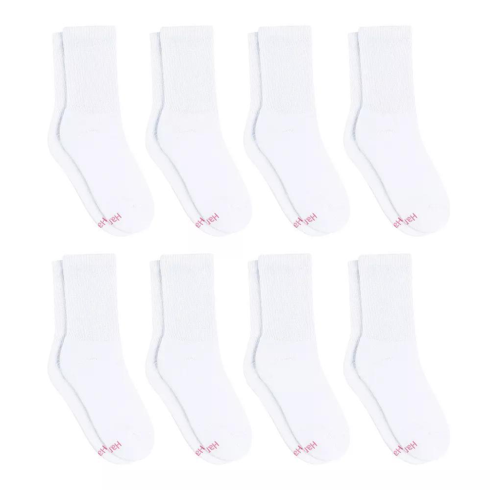 Womens Hanes Ultimate Cool Comfort 8-Pack Cushioned Crew Socks HWUCC8 Product Image