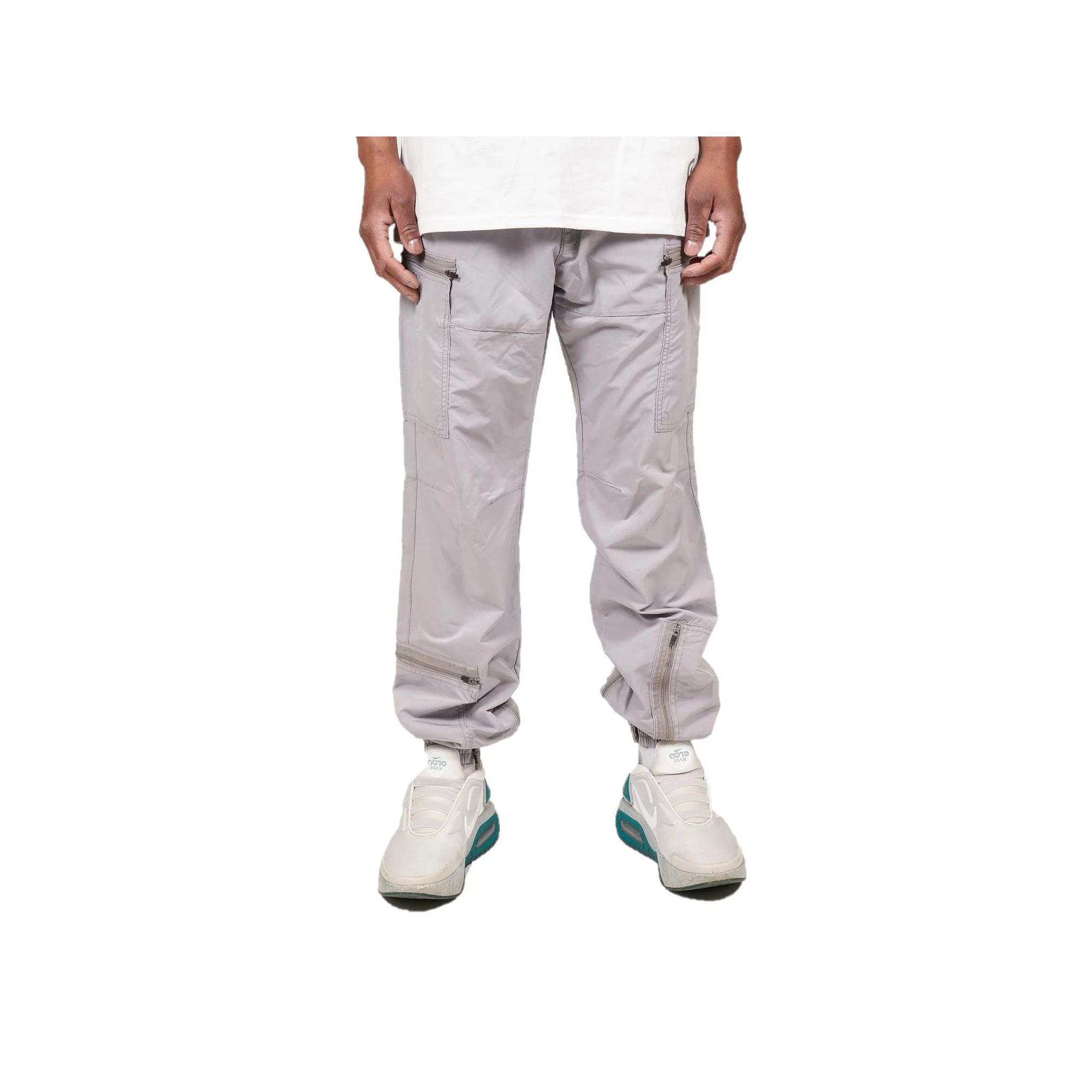 Men's Caliber Denim Co. Stealth Nylon Cargo Joggers, Size: Medium, Gray Product Image