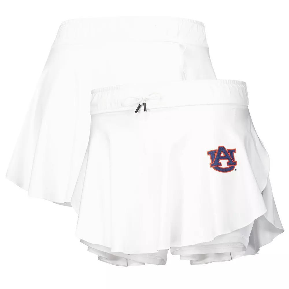Women's Under Armour White Auburn Tigers Gameday Split Soft Skort, Size: Large Product Image