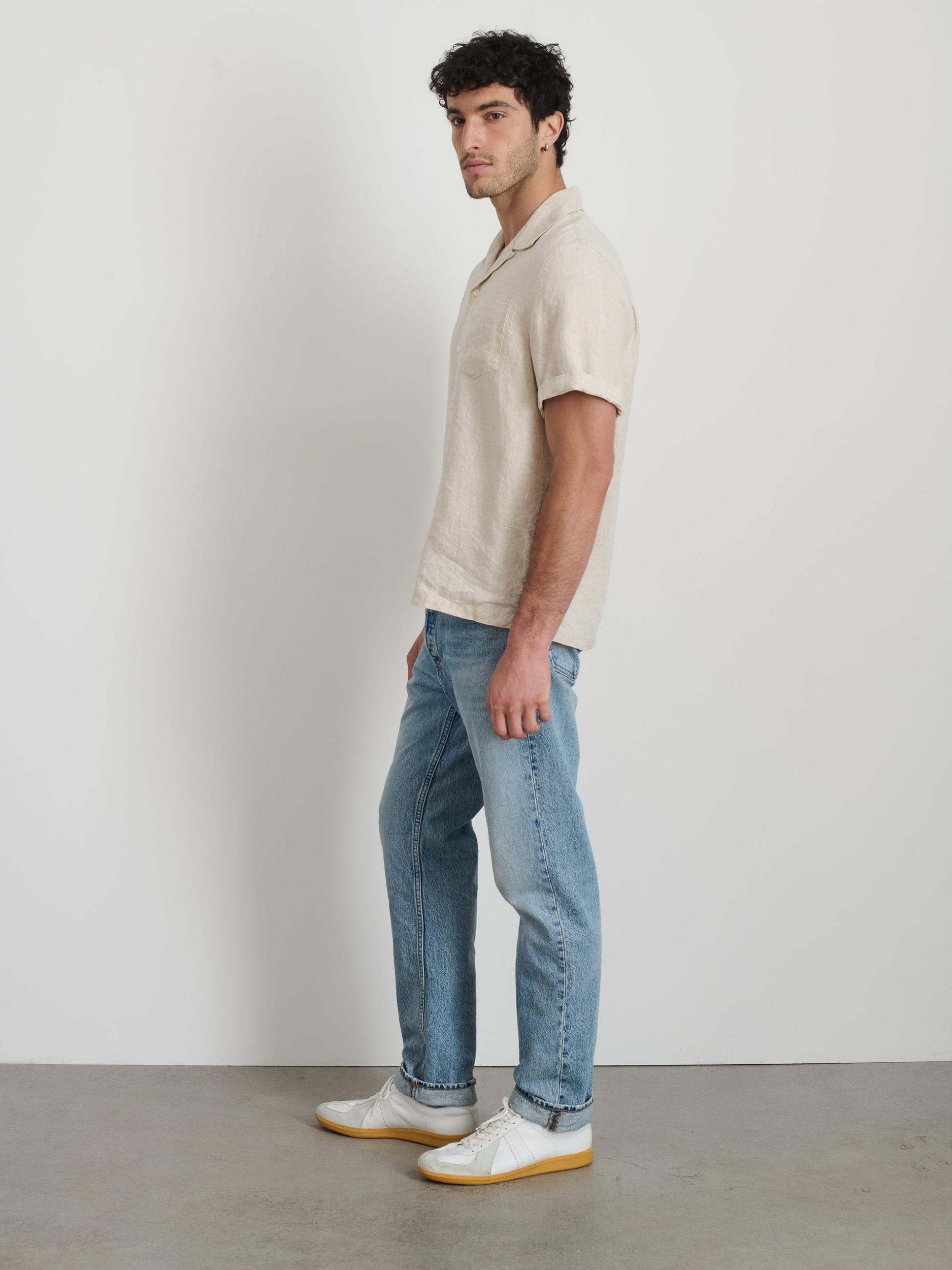 Camp Shirt In Flax Linen Product Image
