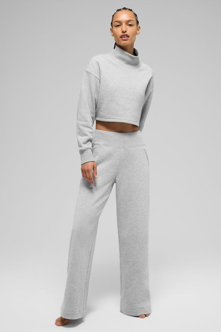 Cropped Serenity Coverup - Athletic Heather Grey Product Image