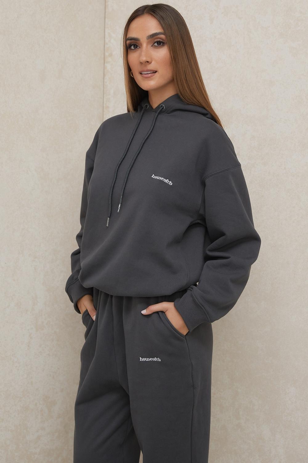 Halo  charcoal oversized hoodie Product Image