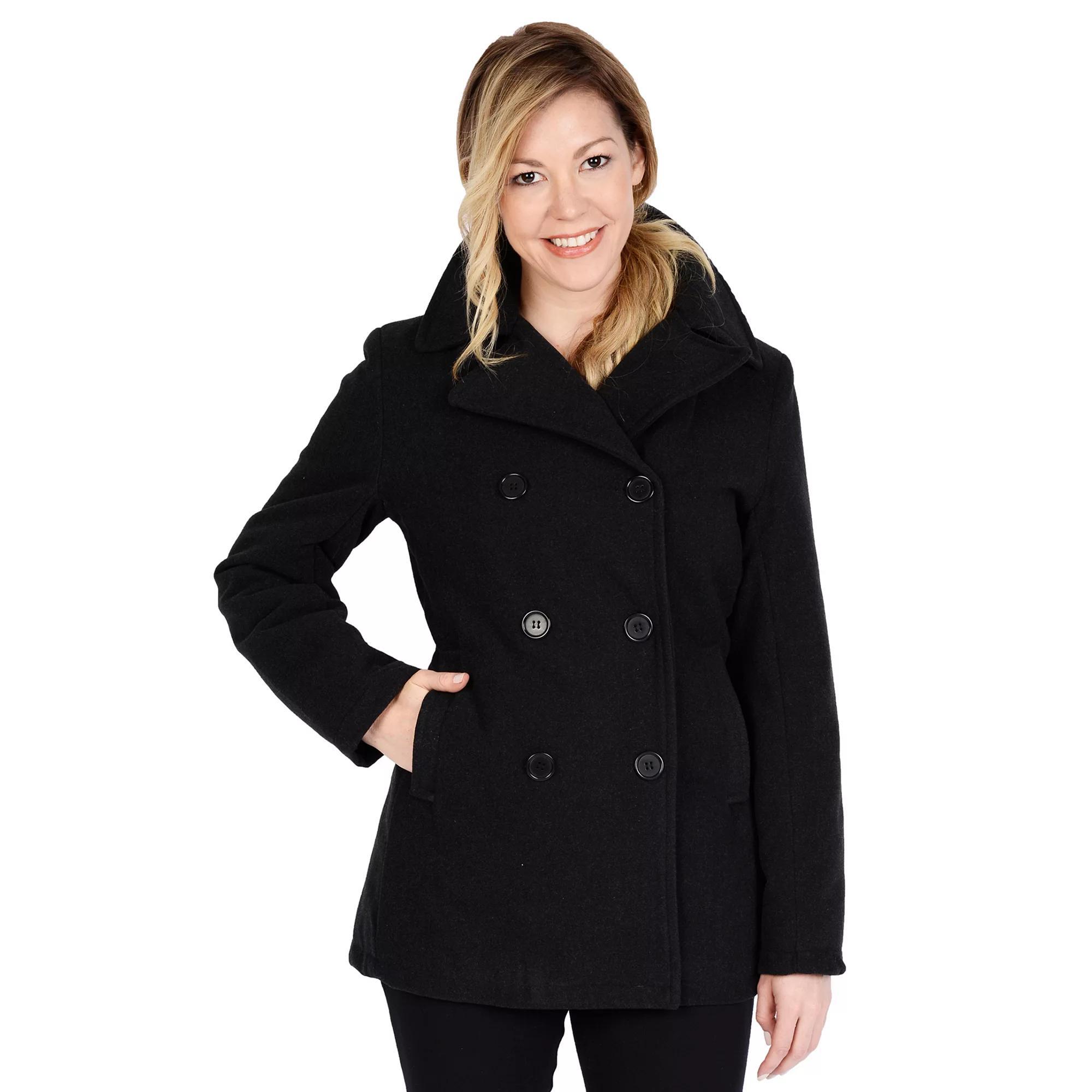 Women's Excelled Peacoat, Size: Small, Grey Product Image