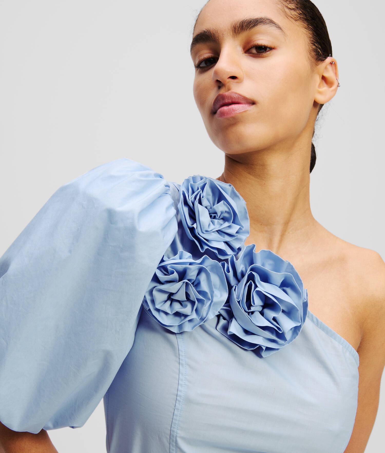 FLOWER ONE-SHOULDER SHIRT Product Image