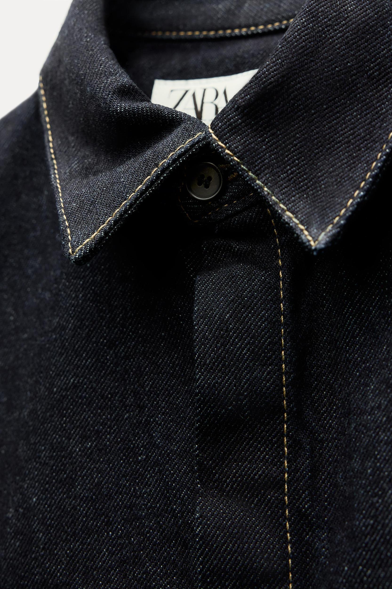 TOPSTITCH DENIM VEST ZW COLLECTION Product Image
