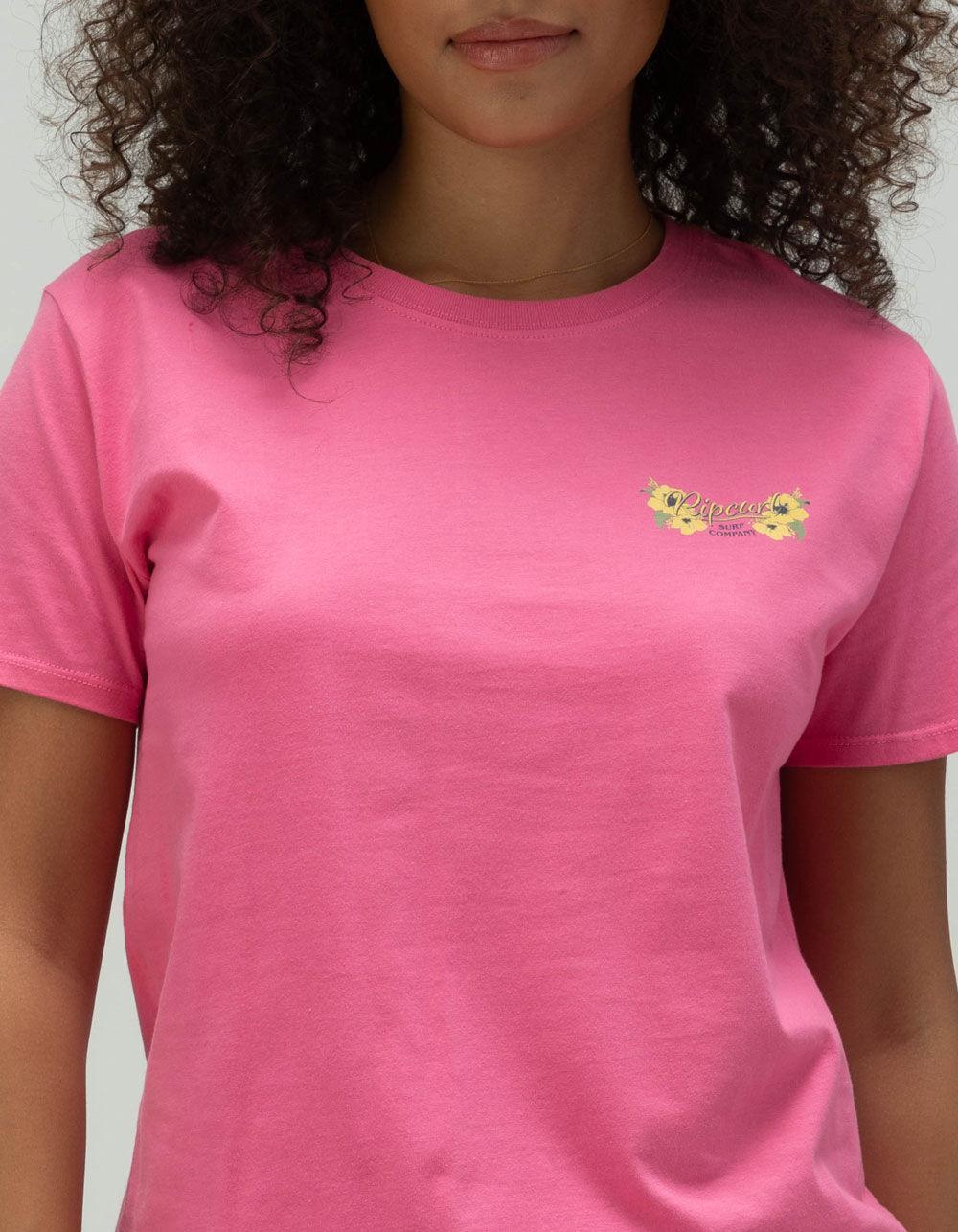 RIP CURL Hula Girl Womens Tee - PINK Product Image