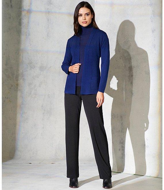 Jones New York Textured Ottoman Knit Straight Leg Pull-On Pants Product Image