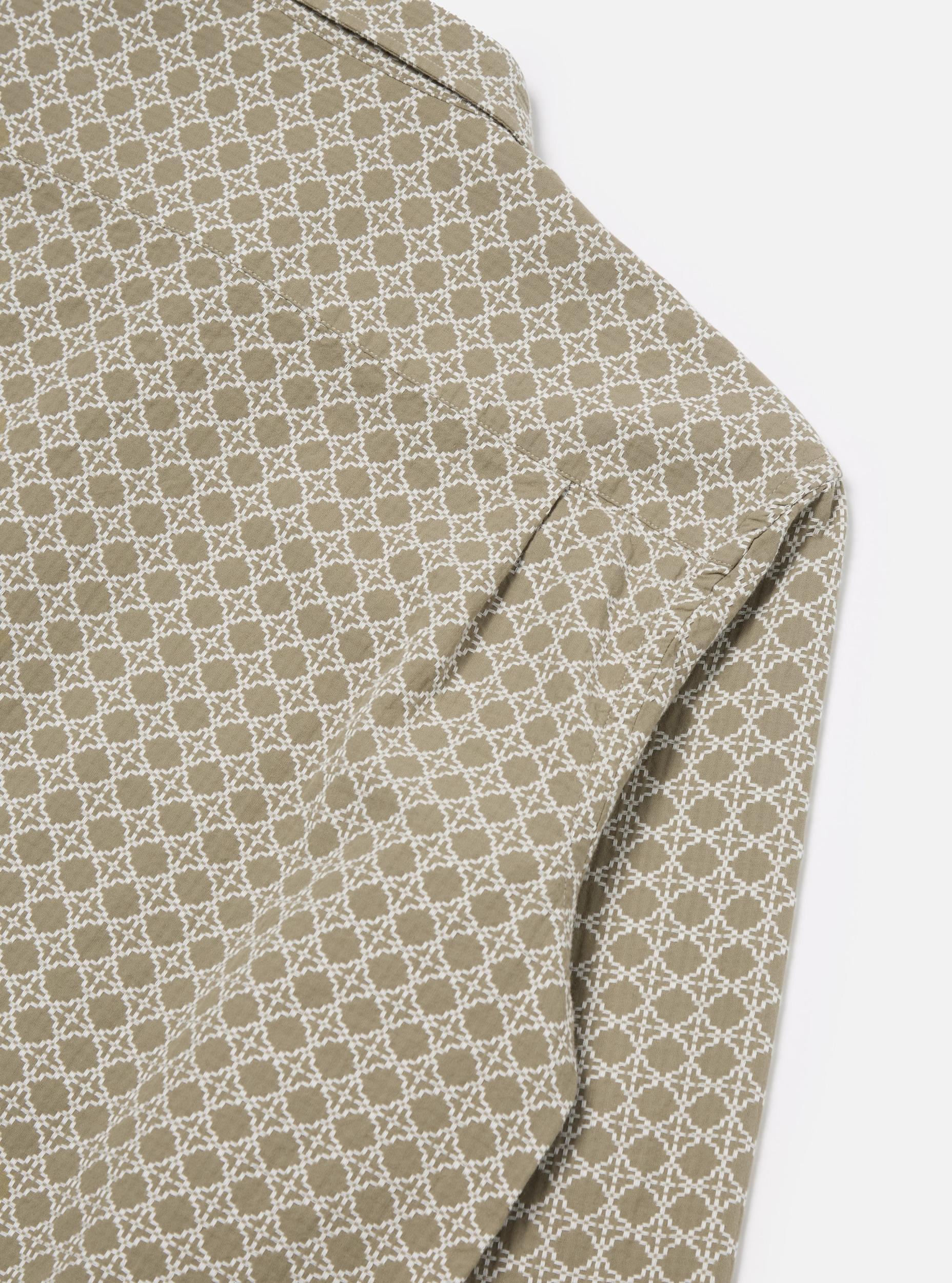 Sand/White Rhodes Cotton Square Pocket Shirt Product Image