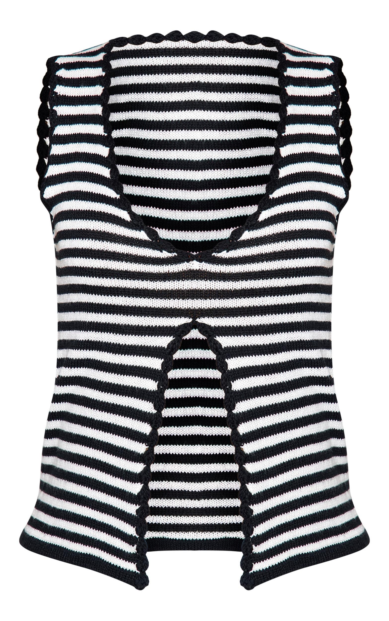 Petite Monochrome Knitted Split Front Detail Top Product Image